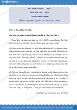 Đề kiểm tra giữa học kì I Ngữ văn 11 - Đề số 11 có lời giải chi tiết